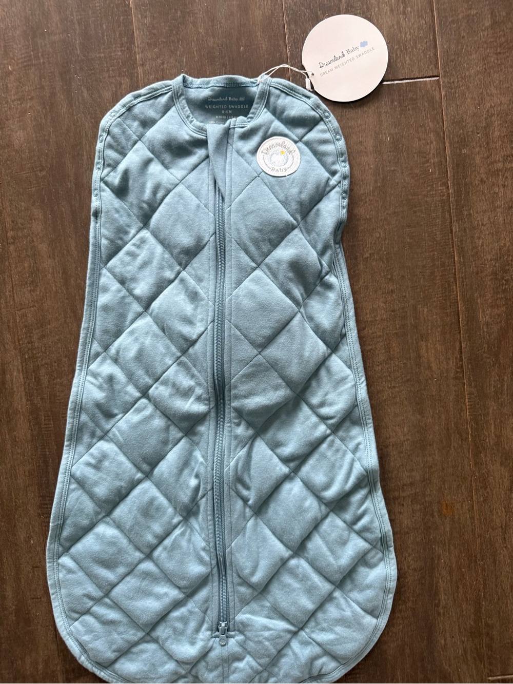 Dreamland Baby NWT Dream Weighted Sleep Swaddle in Ocean Blue Size 0-6 Months